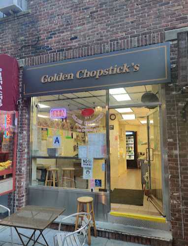 Super golden chopsticks logo